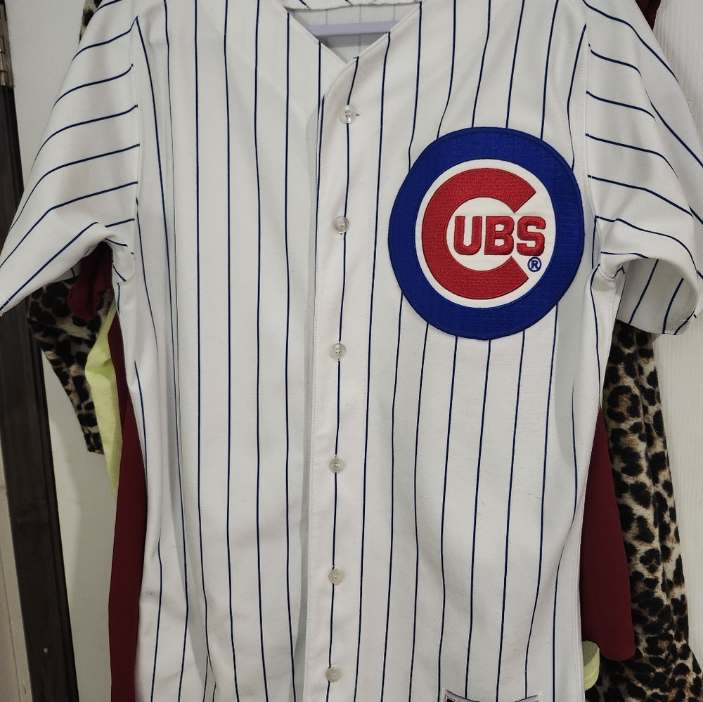Cubs pinstripe fan jersey
